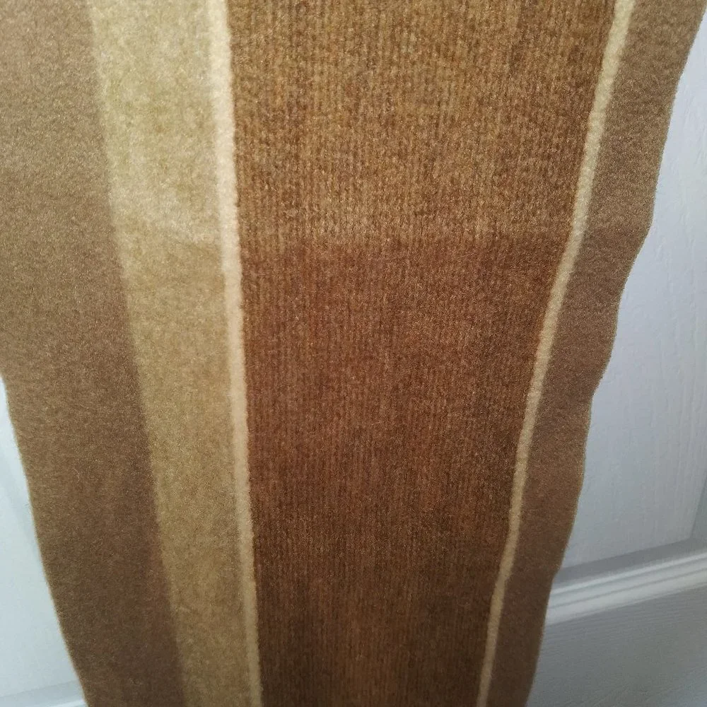 Prada Logo embroidered 100% cashmere scarf
